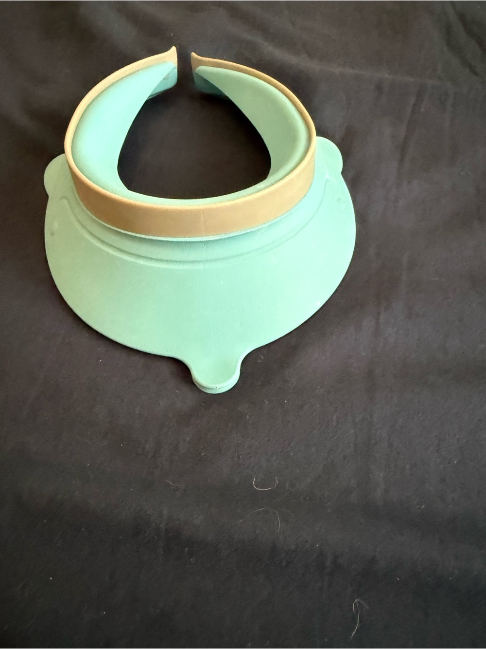 Mint Green Foam Visor with Tan Band